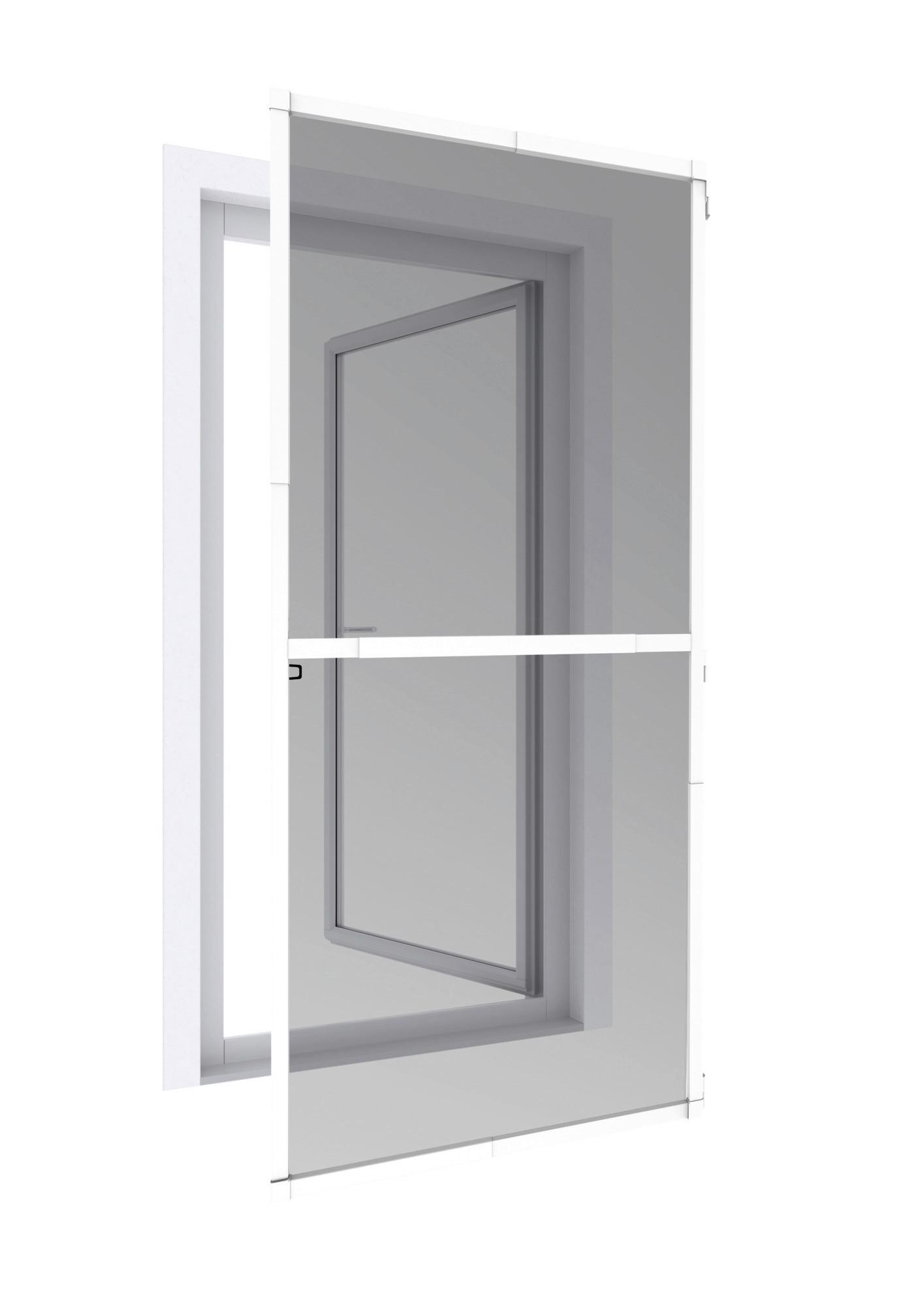 Fliegengitter Türe 100x210 cm Weiß - Weiß, Basics, Metall (100/210cm)