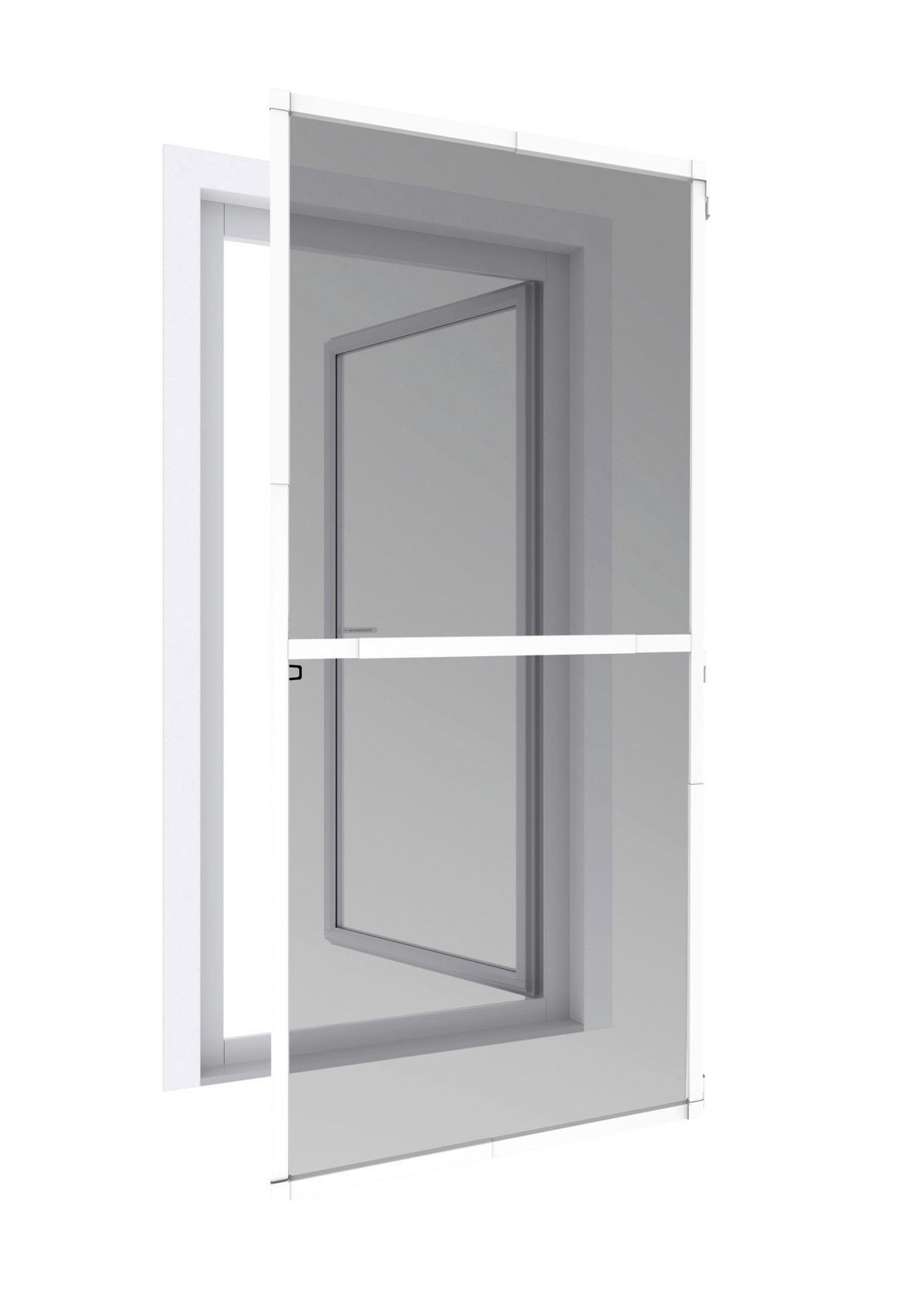 Fliegengitter Türe 100x210 cm Weiß - Weiß, Basics, Metall (100/210cm)
