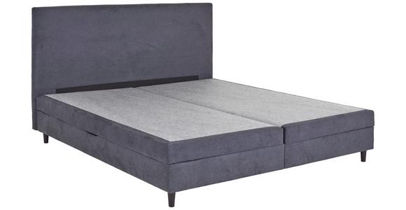 Boxspringbett Kleopatra - Anthrazit, KONVENTIONELL, Holz/Holzwerkstoff (180/200cm) - Ondega