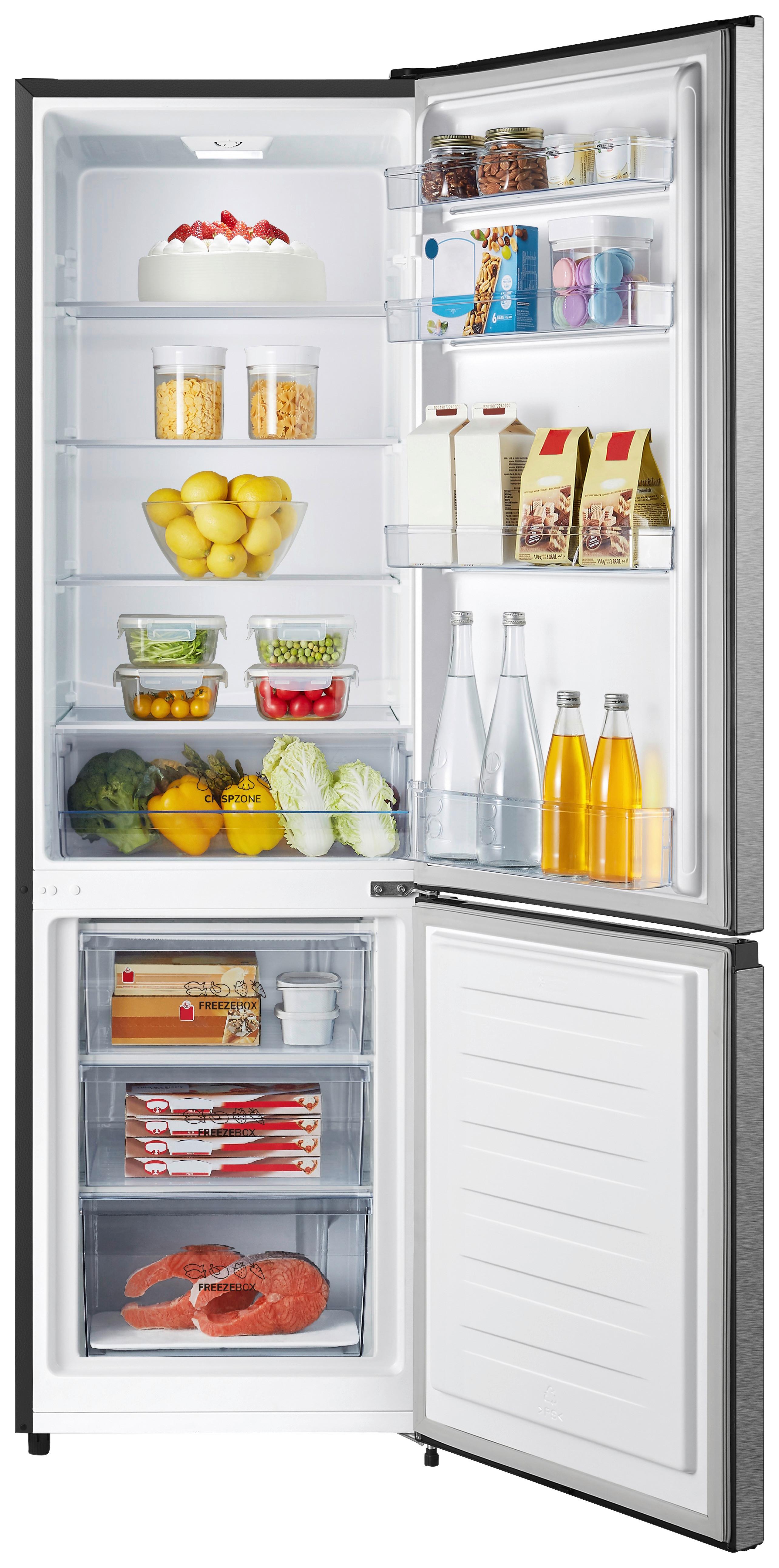 Kühl-Gefrier-Kombination Rk418dps4 - Edelstahlfarben, MODERN, Glas/Kunststoff (55/179,7/56,3cm) - Gorenje
