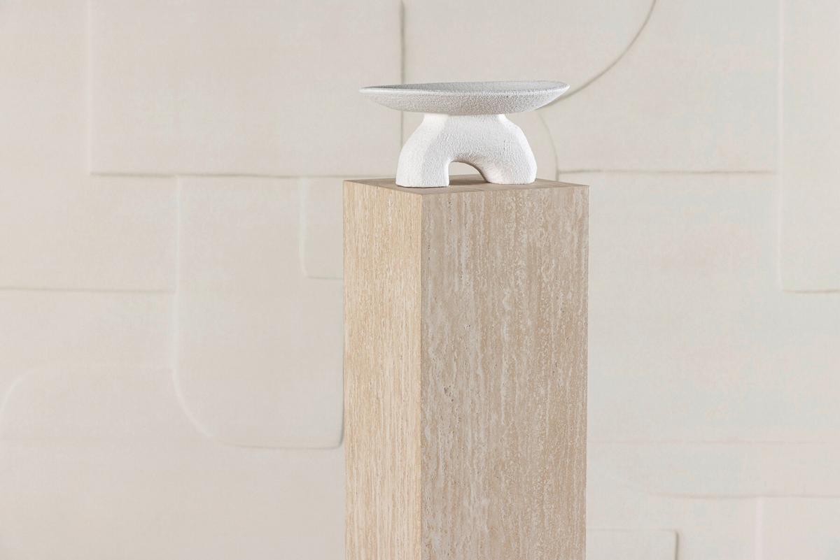 Beistelltisch Ramsvik Beige L: 23cm - Beige, MODERN, Holz (23/23/95cm) - Livetastic