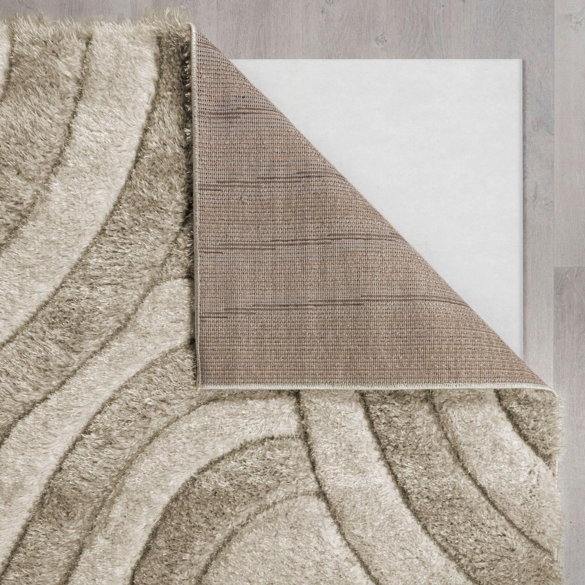 Shaggy Velvet Carved Natural 200x290 - Beige, Basics, Textil (200/290cm)