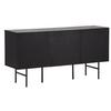 Sideboard Björkön - Schwarz, Design, Holzwerkstoff/Metall (150/75/42cm) - Livetastic