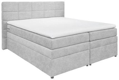 Boxspringbett mit Topper & Bettkasten 180x200 Tacoma 3 - Silberfarben, KONVENTIONELL, Kunststoff/Textil (180/200cm) - MID.YOU