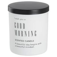 Svíčka ve skle Vivat - bílá/černá, kov/přírodní materiály (7,9/9,7/7,9cm) - Mömax