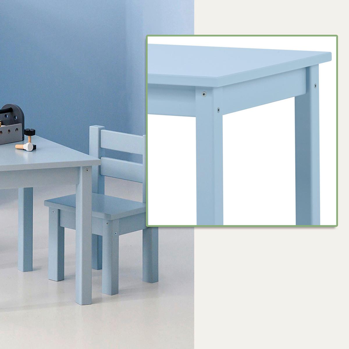 Kindersitzgruppe Bundel Mads Pastellblau - Pastellblau, MODERN, Holz - MID.YOU