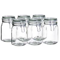 Einmachgläser 6er-Set Gothika je 1,05 Liter, auslaufsicher - Transparent, Basics, Glas (1050ml) - Mäser