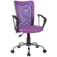 Drehstuhl Vanessa Lila/Schwarz/Chrom B: 56 cm - Chromfarben/Lila, Trend, Kunststoff/Textil (56/99/56cm)