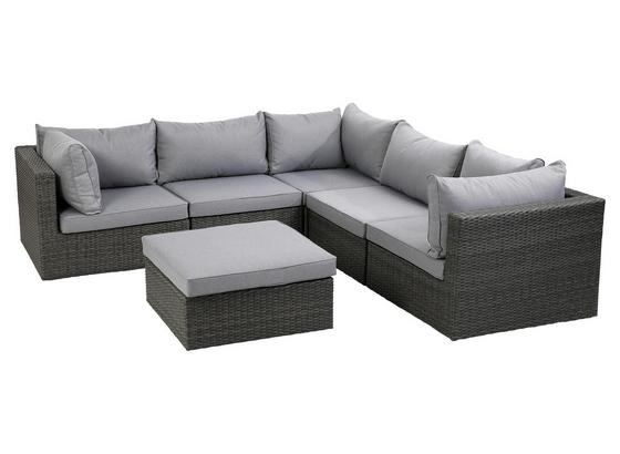 Loungegarnitur Malibu II - Anthrazit/Grau, MODERN, Kunststoff/Metall Loungegarnitur Malibu II - Anthrazit/Grau, MODERN, Kunststoff/Metall