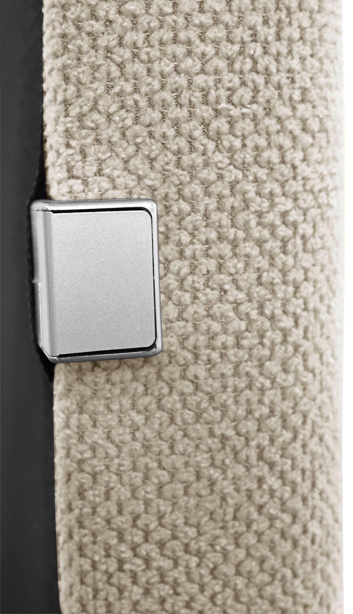 Boxbett mit Bettkasten 120x200 cm Beige Carlos - Beige/Schwarz, Basics, Holzwerkstoff/Textil (121/110/210cm) - Livetastic