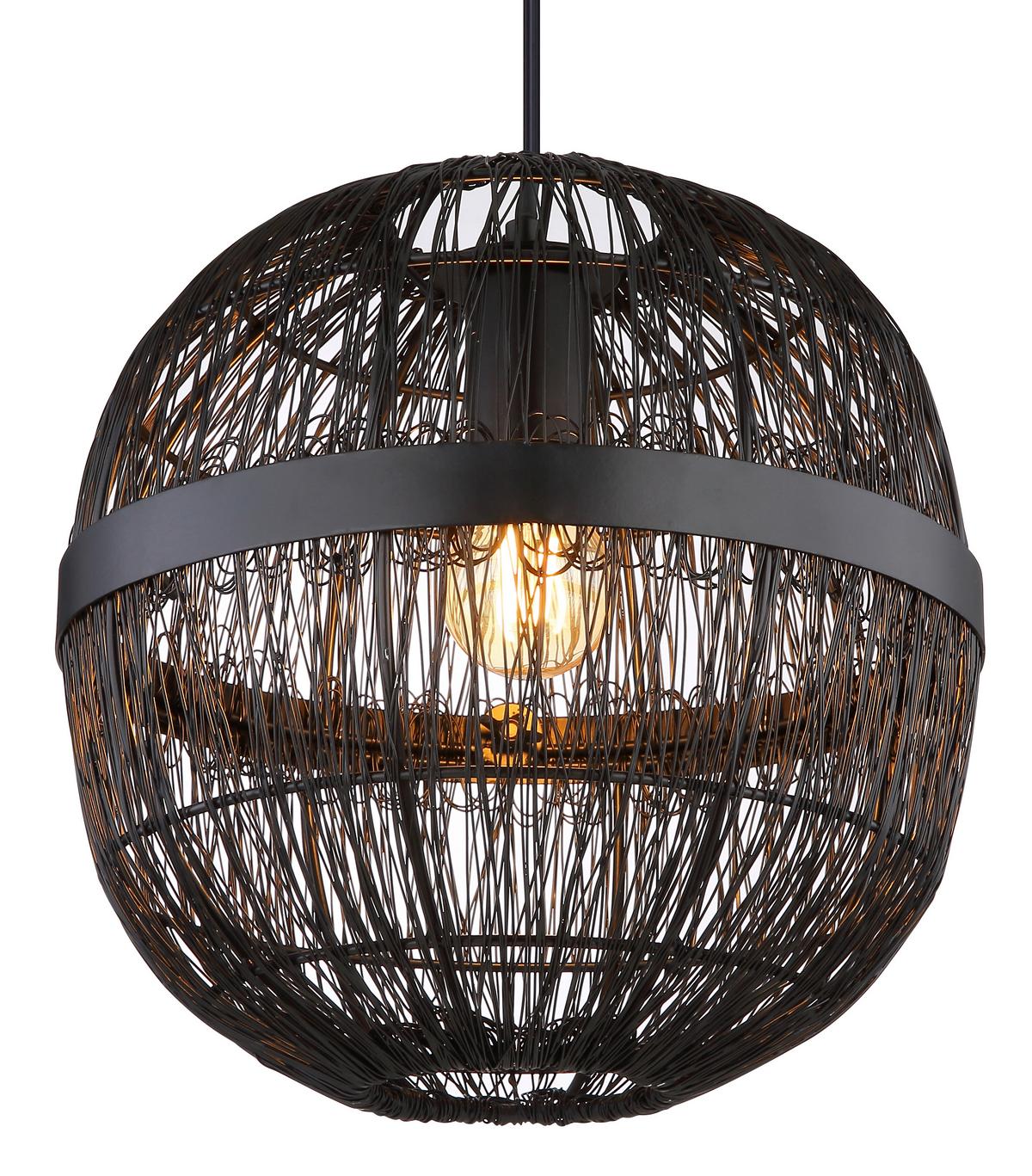 Hängeleuchte 14994h1 - Schwarz, Basics, Metall (30/120cm) - Globo