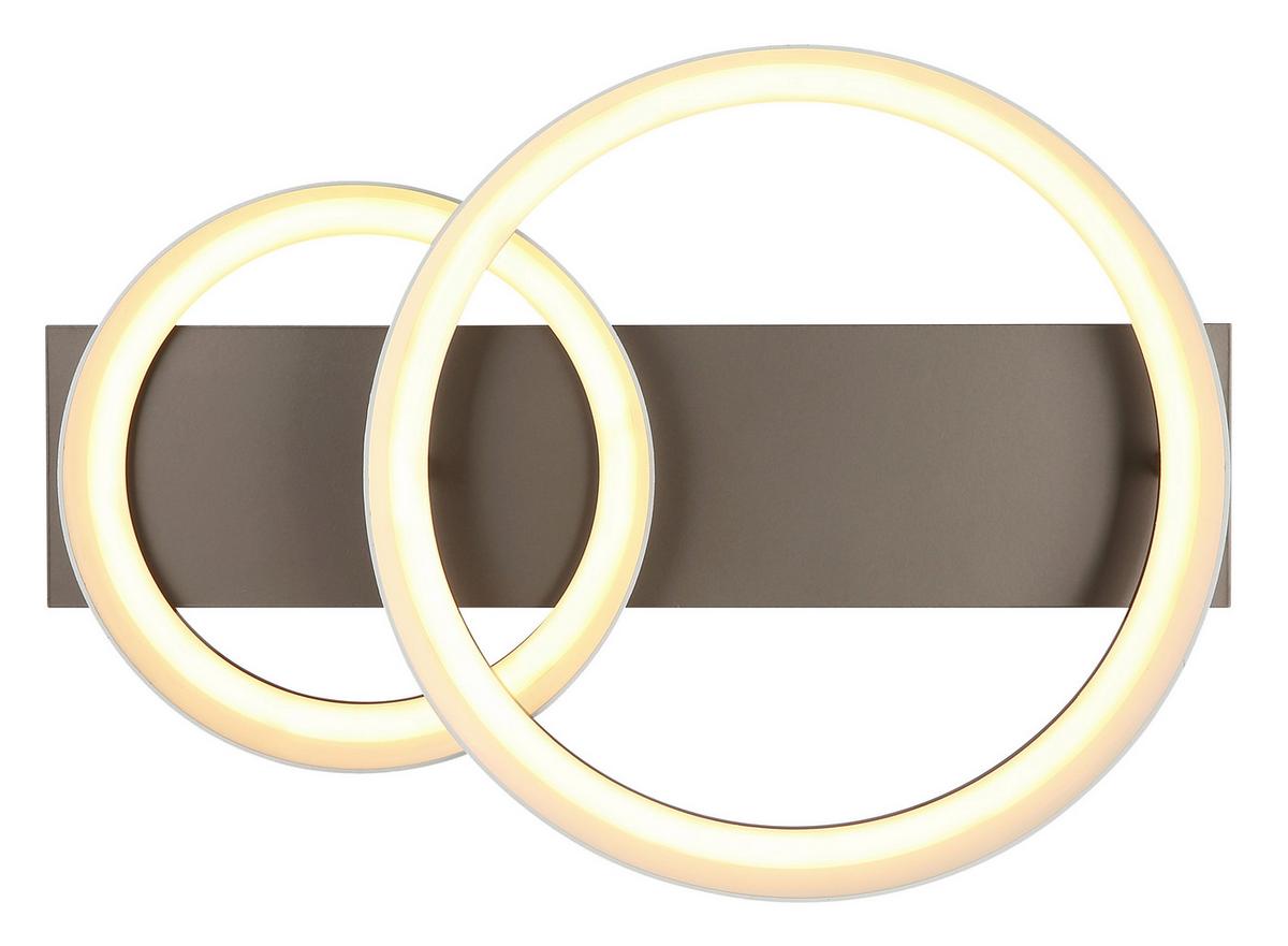 Led Mennyezeti Lámpa Camron - opál/cappuccino, Basics, műanyag/fém (50/35/12cm) - Luca Bessoni