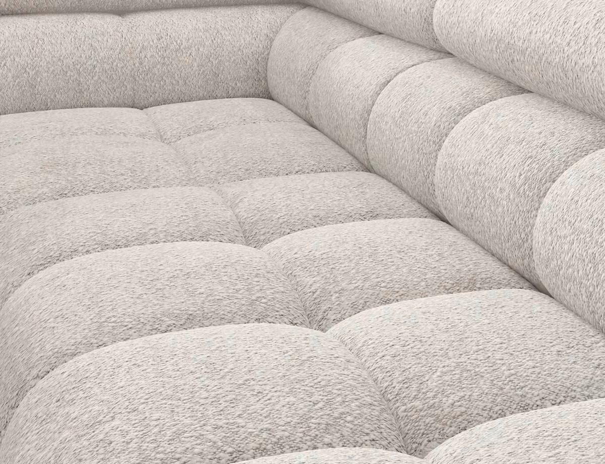 Ecksofa Ferucce Weiß S: 200x276 Cm - Schwarz/Weiß, Design, Textil (200/276cm) - MID.YOU