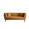 3-Sitzer-Sofa Colori Goldfarben, Rücken Echt - Goldfarben/Schwarz, MODERN, Textil (208/83/88cm) - MID.YOU