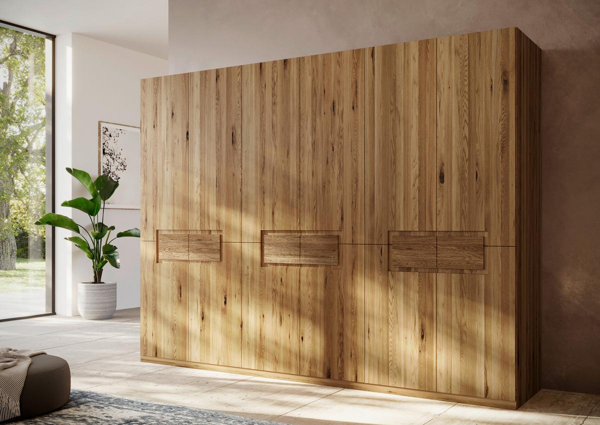 Drehtürenschrank Emilia, Eichefarben B: 302 Cm - Wildeiche/Eichefarben, MODERN, Holz (302/223/62cm) - MID.YOU