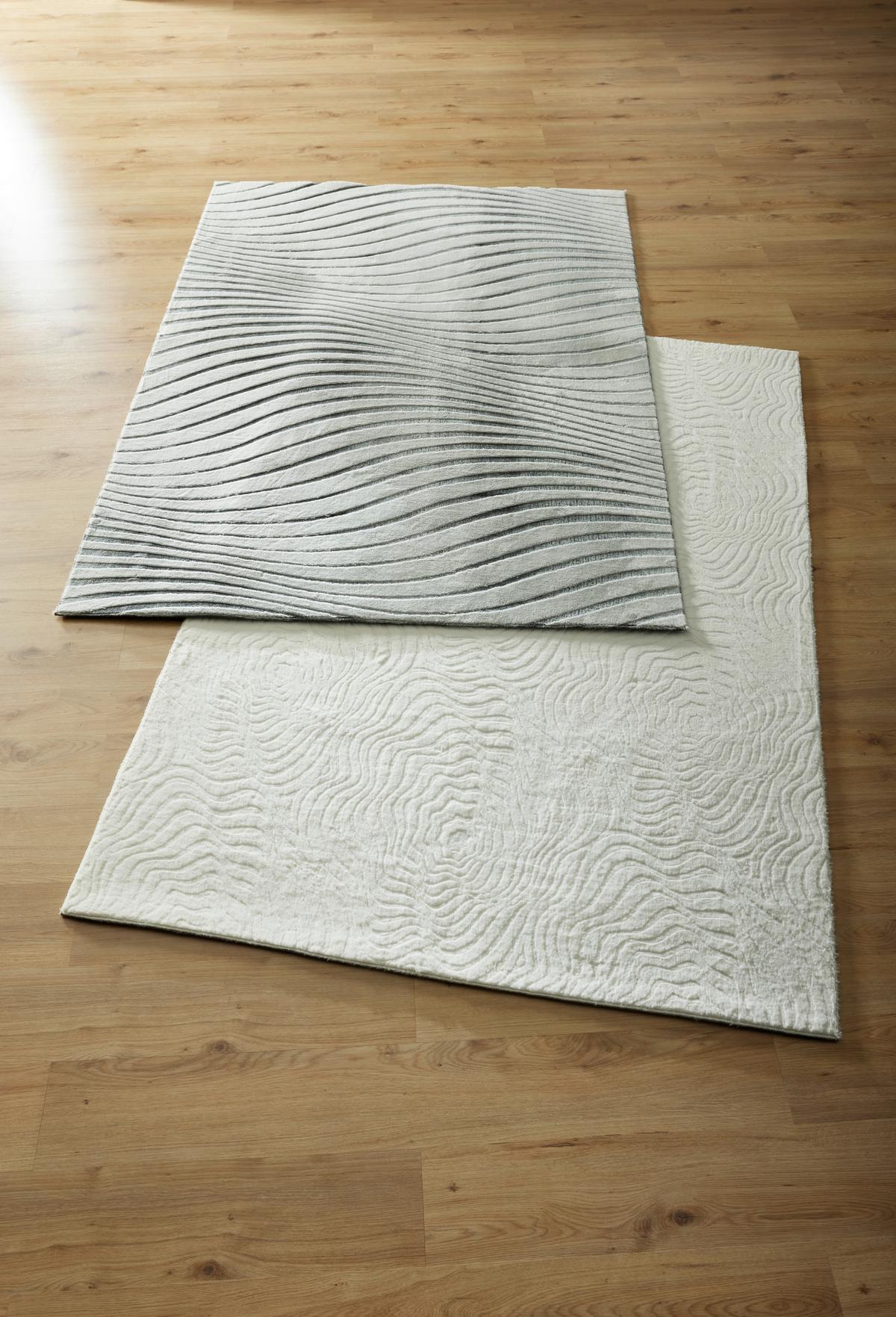 Fellteppich Veronika Grau/weiß 80x150 Cm - Weiß/Grau, ROMANTIK / LANDHAUS, Textil (80/150cm) - James Wood