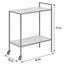 Tabletttisch mit 2 Rollen + Ablagefach Seaford Eichefarben - Eichefarben/Schwarz, Trend, Holzwerkstoff/Metall (60,0/75,0/30,0cm) - Carryhome Tabletttisch mit 2 Rollen + Ablagefach Seaford Eichefarben - Eichefarben/Schwarz, Trend, Holzwerkstoff/Metall (60,0/75,0/30,0cm) - Carryhome