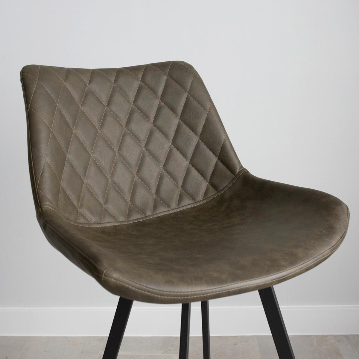 Barhocker-set Bowie - Schwarz/Grün, KONVENTIONELL, Textil/Metall (50/102/55cm) - MID.YOU