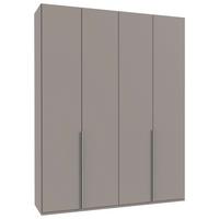 Drehtürenschrank New York Grau/Sahara B: 180 cm - Grau/Sahara, MODERN, Holzwerkstoff (180/236/58cm) - MID.YOU