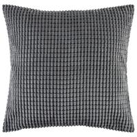Zierkissen Halina 45x45 cm Fleece Anthrazit mit Zipp - Anthrazit, MODERN, Textil (45/45cm) - Luca Bessoni