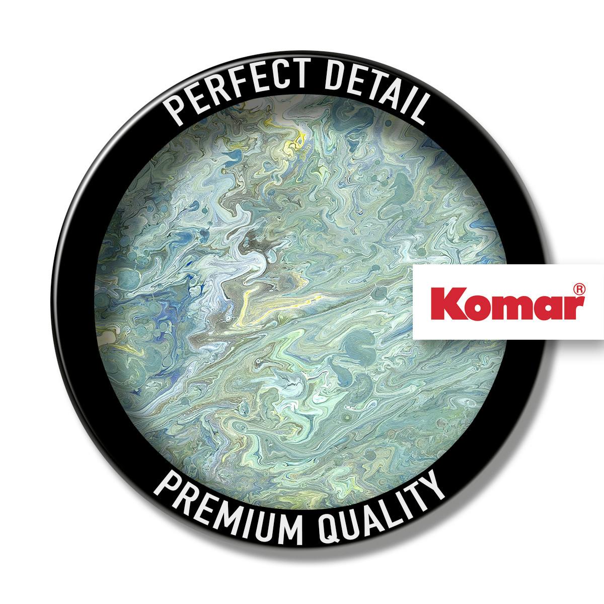 Vliestapete Flow Reflection - Blau/Gelb, Basics (200/250cm) - Komar