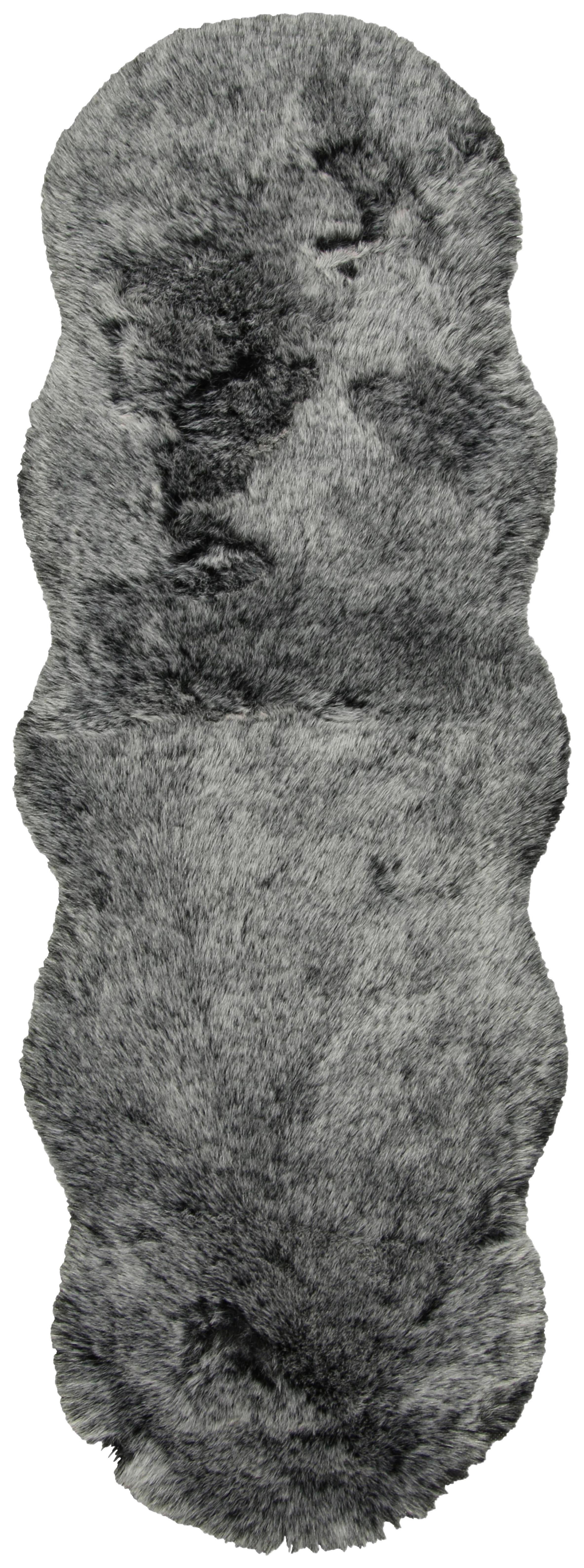 Umelá Kožušina Chrisi 2, 55/160cm, Sivá - sivá, textil/kožušina (55/160cm) - Modern Living