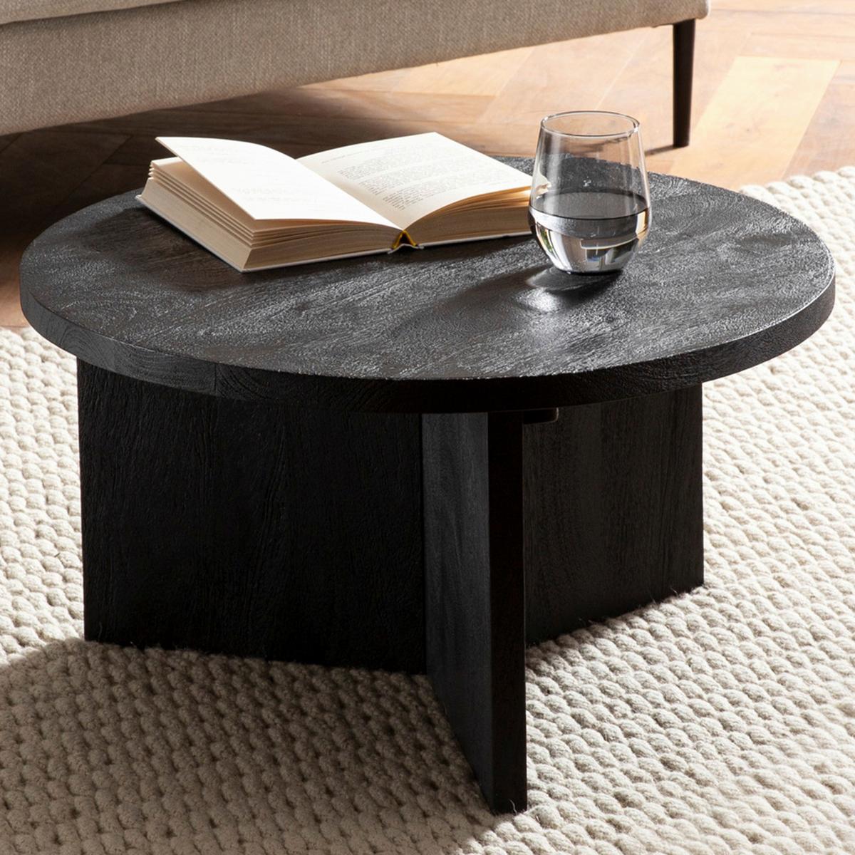 Konferenční stolek, černý P: 60cm - černá, Lifestyle, dřevo (60/60/33cm) - Livetastic