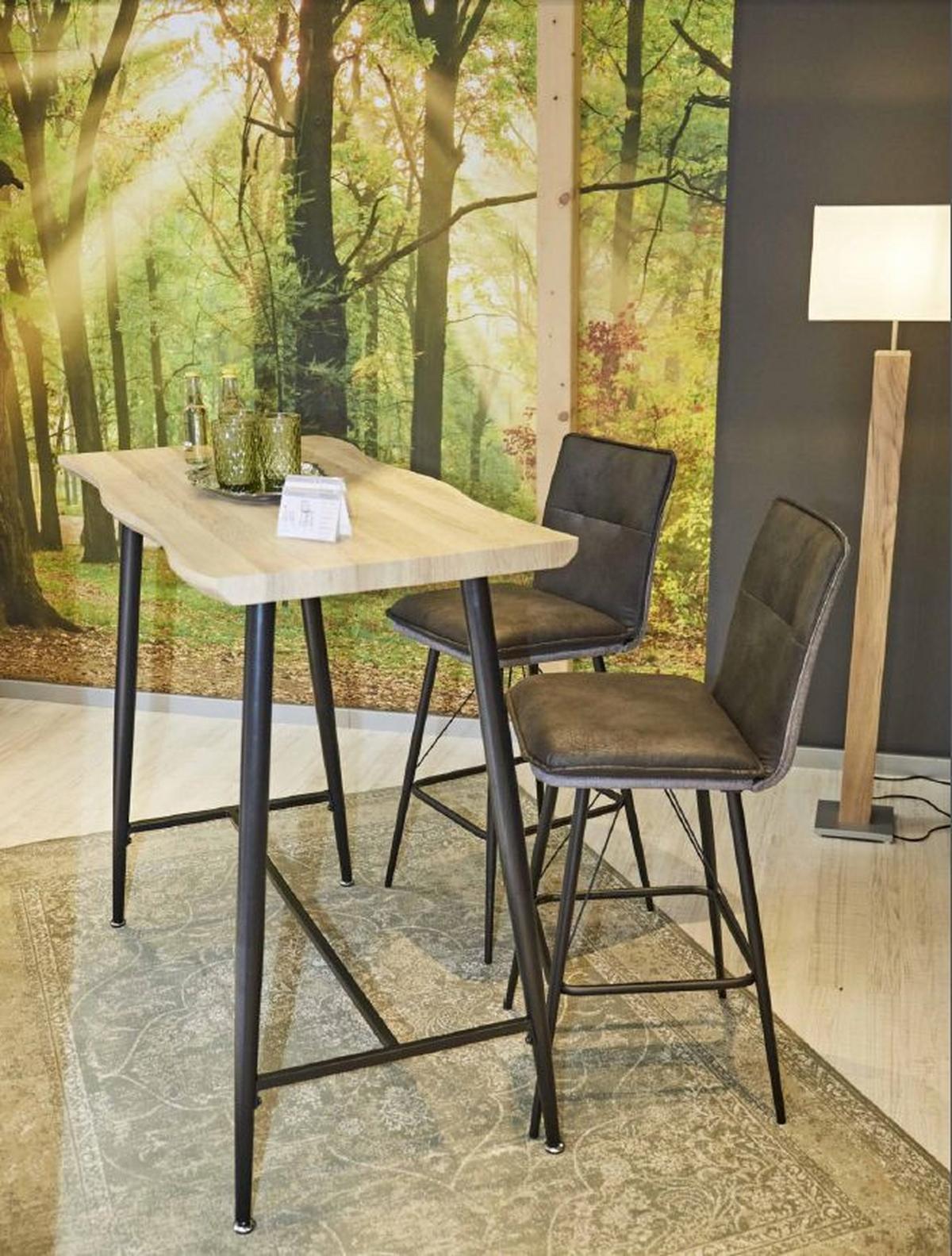 Barová stolička TORRENT - čierna/sivá, Modern (47/107/56cm)