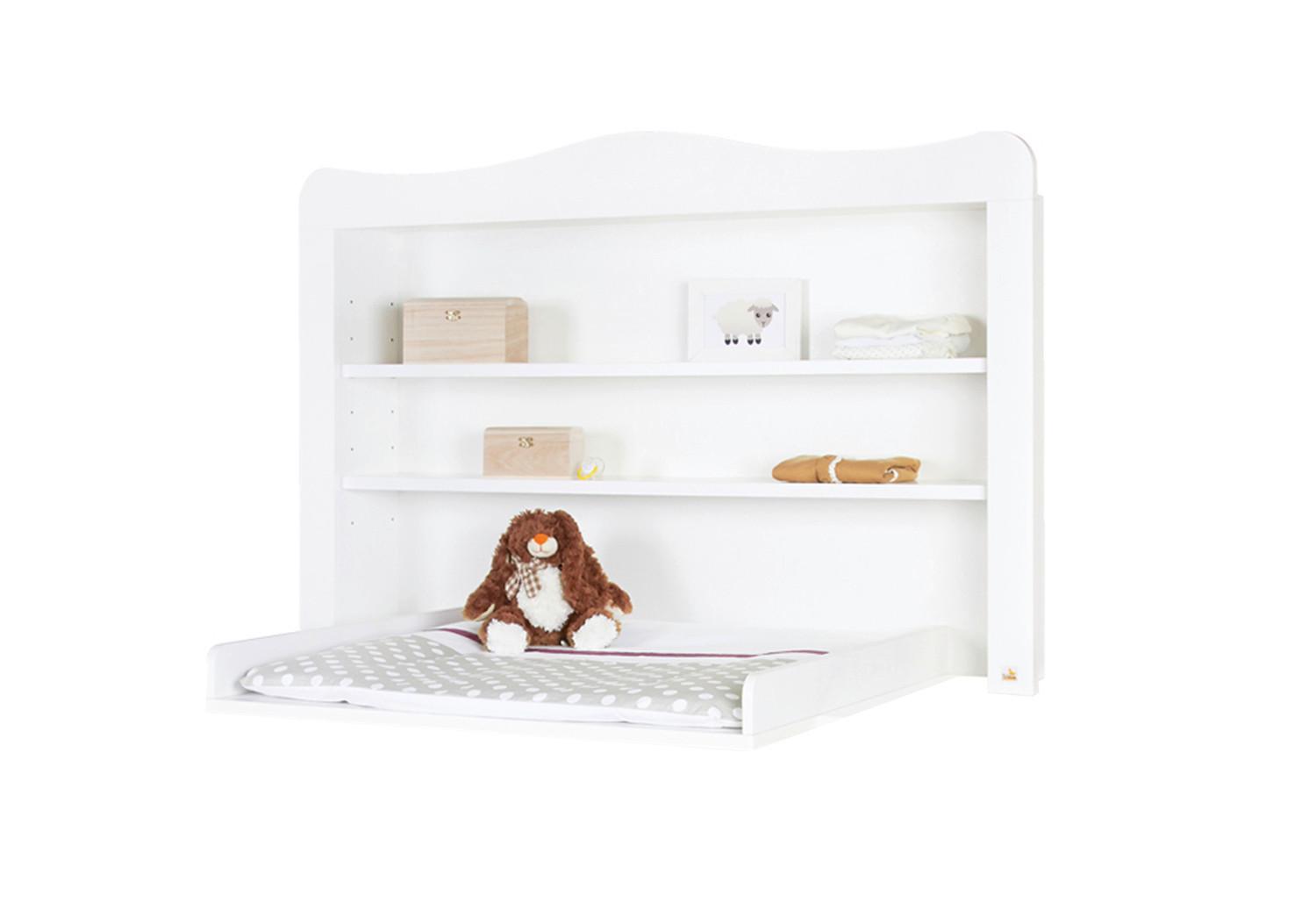 Überbauregal Weiß BxHxT: 130x87x22 cm - Weiß, Trend, Holzwerkstoff (130/87/22cm) - Pinolino