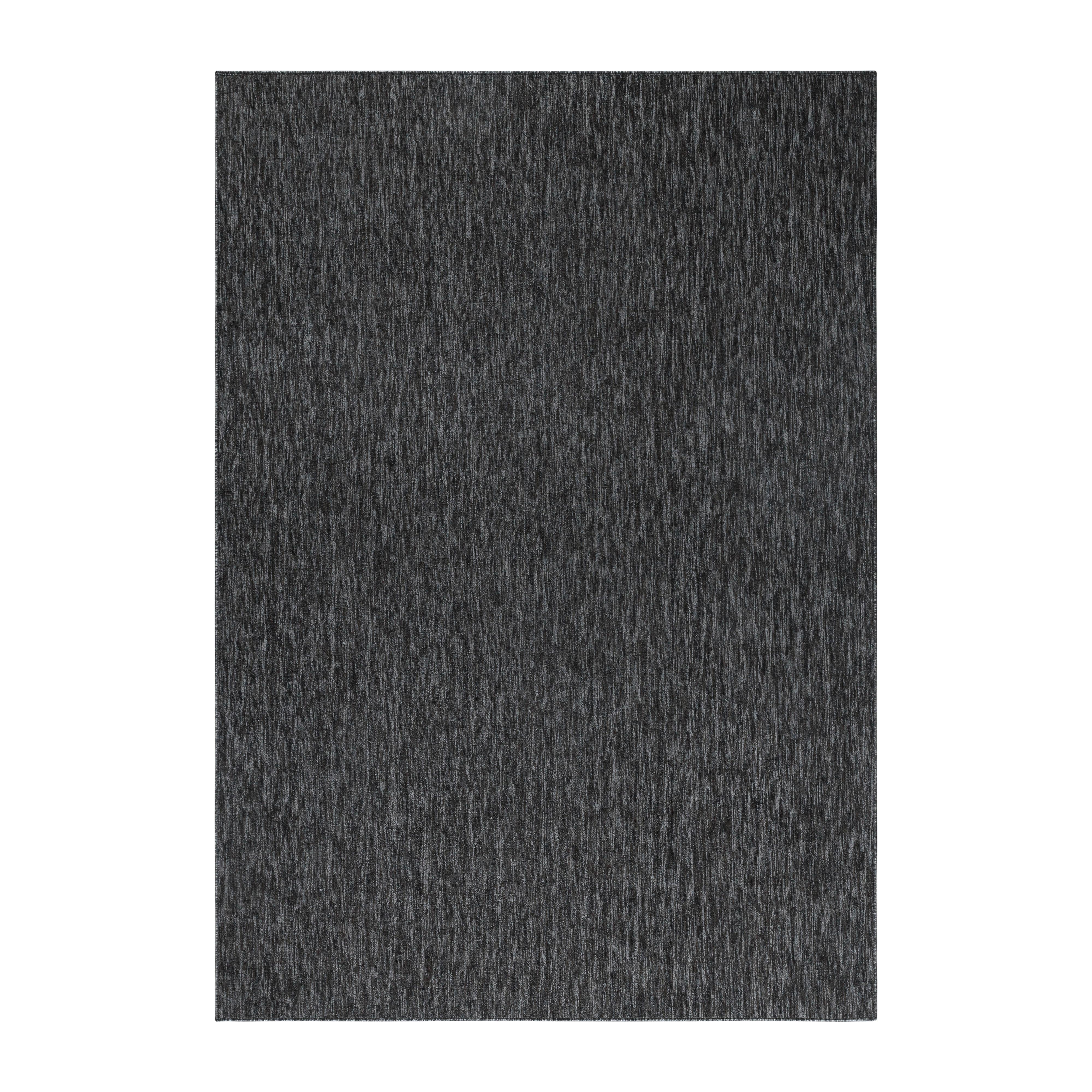 Webteppich Anthrazit Naturfaser Nizza 160x230 cm - Anthrazit, KONVENTIONELL, Textil (160/230cm)
