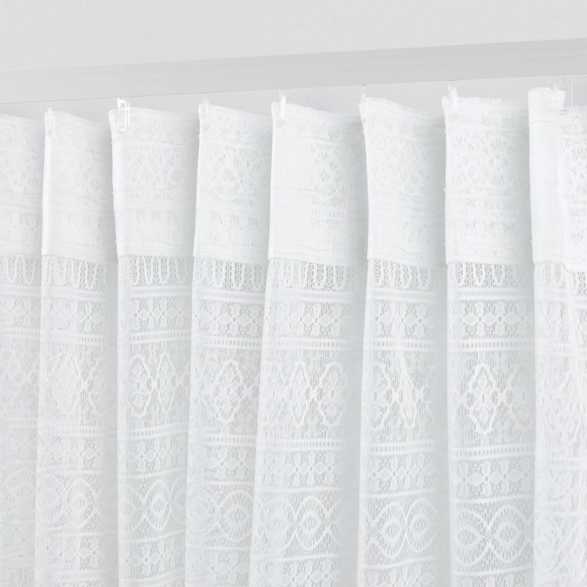 HOTOVÝ ZÁVĚS THERESA - bílá, Romantický / Rustikální, textil (140/245cm) - Zandiara