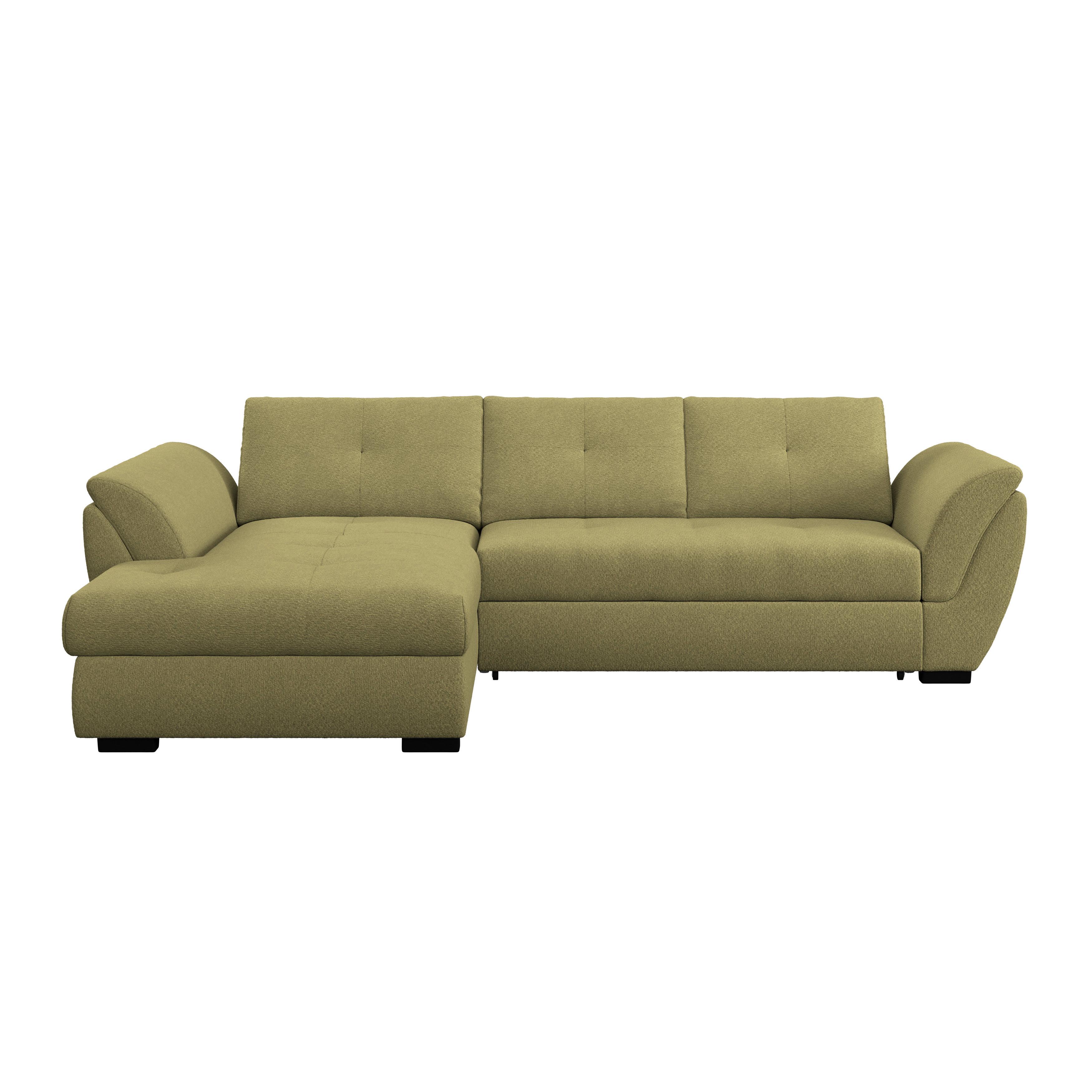 Ecksofa Berisso new grün, 187x278 cm