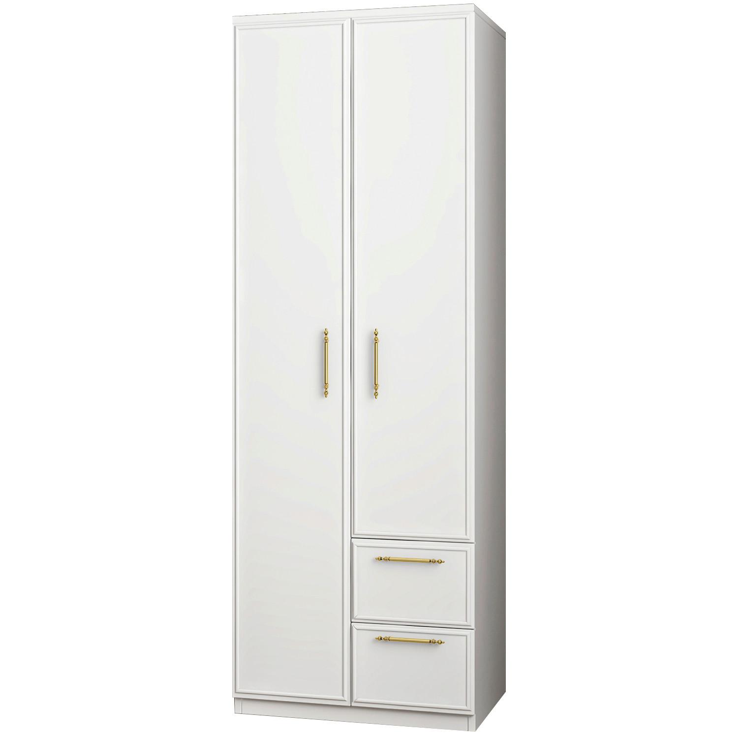 KLEIDERSCHRANK Vespera Weiß B: 60cm - Weiß, Design, Holzwerkstoff (60/172/45cm) - Livetastic