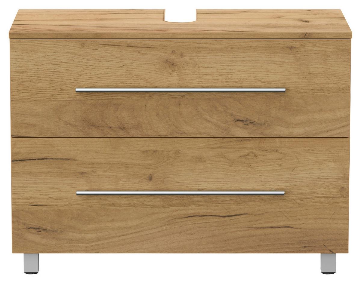 Waschbeckenunterschrank Mondial Eiche Dekor B: 85 cm - Eichefarben, MODERN, Holzwerkstoff (85/63/41,6cm) - MID.YOU