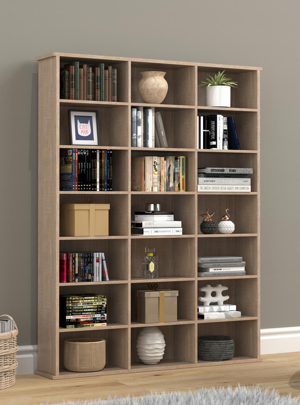 Regal Megosa Sonoma Eiche Dekor - Sonoma Eiche, Design, Holzwerkstoff (105/136/19cm) - MID.YOU