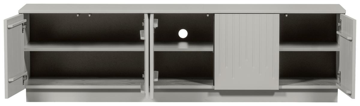 Lowboard Pencil Hellgrau B: 180cm - Hellgrau, Design, Holz (180/52/40cm) - Livetastic