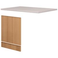 Geschirrspülerfront Nano 100cm Buche Dekor Mit Arbeitsplatte - Beige/Buchefarben, MODERN, Holzwerkstoff (110/85/60cm) - FlexWell
