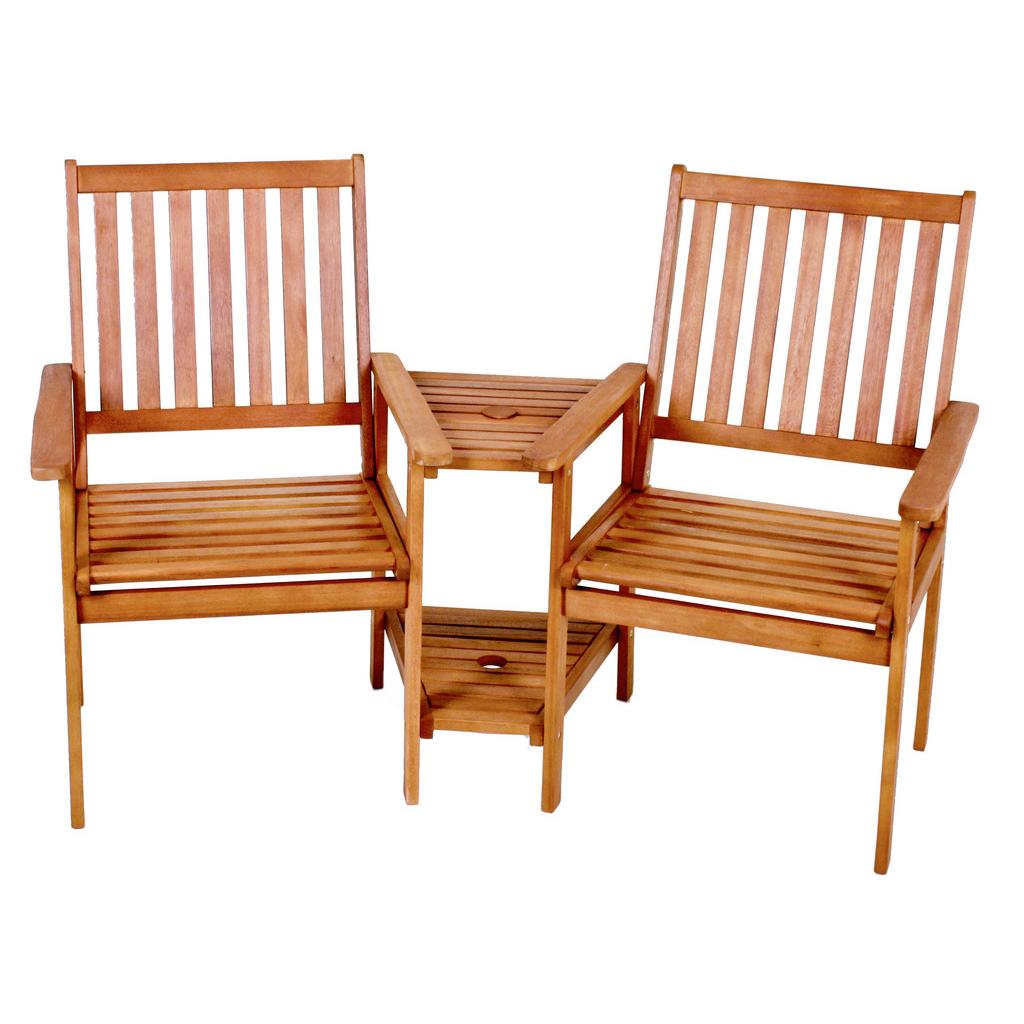 Gartenmöbel Set 3-tlg Edison Aus Eukalyptusholz