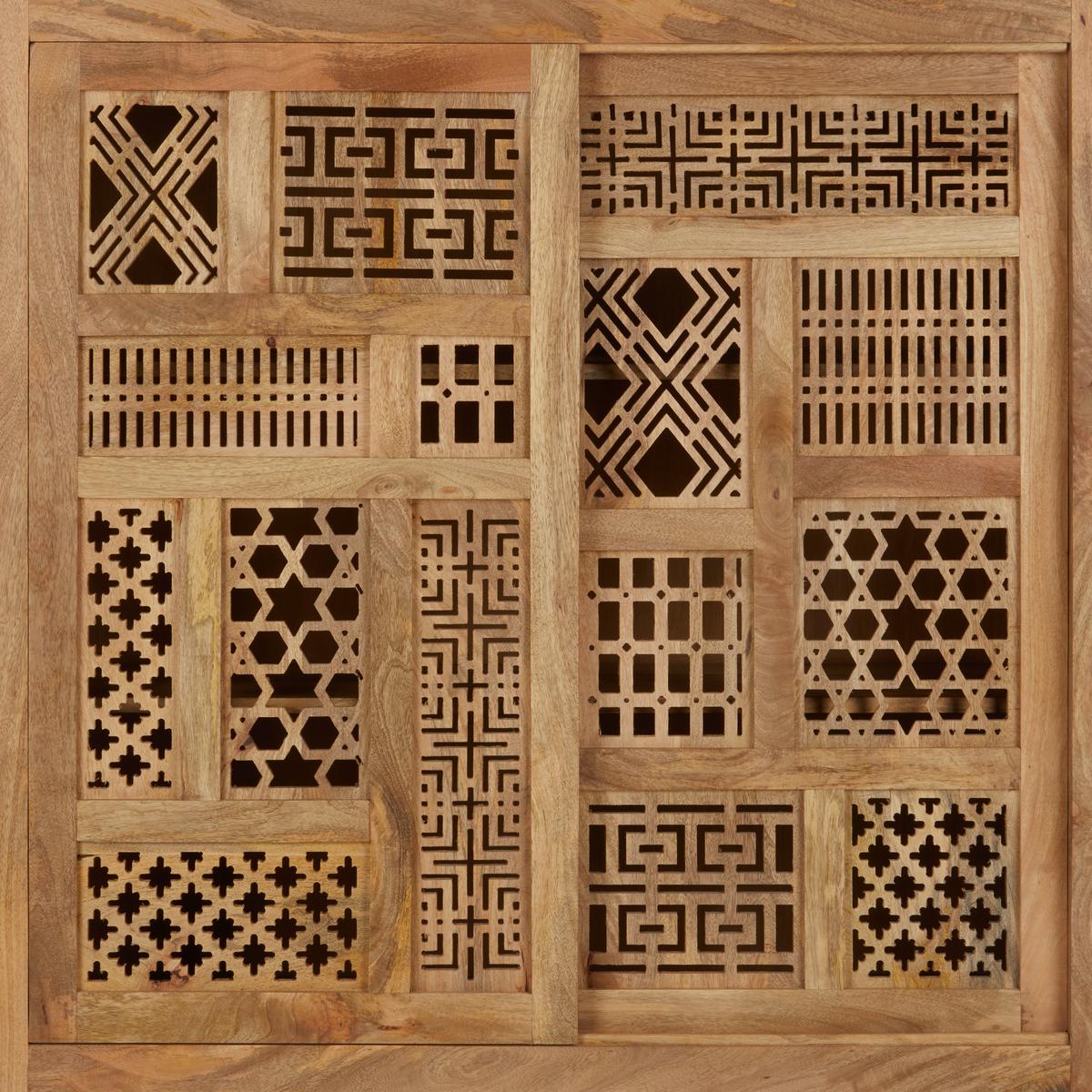 VYSOKÁ KOMODA LAKOTA -TREND- -TOP- - svetlohnedá, Lifestyle, drevo (115/150/38cm) - Zandiara