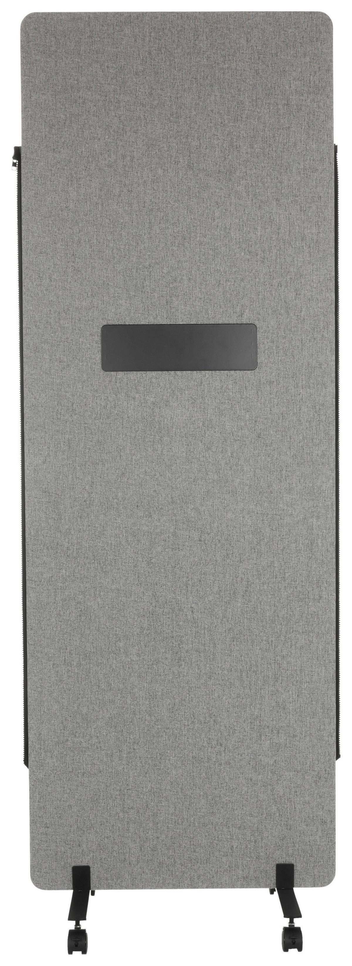 Trennwand Flexmiut Wb - Klar/Hellgrau, Basics, Kunststoff/Textil (60/177/3cm) - MID.YOU