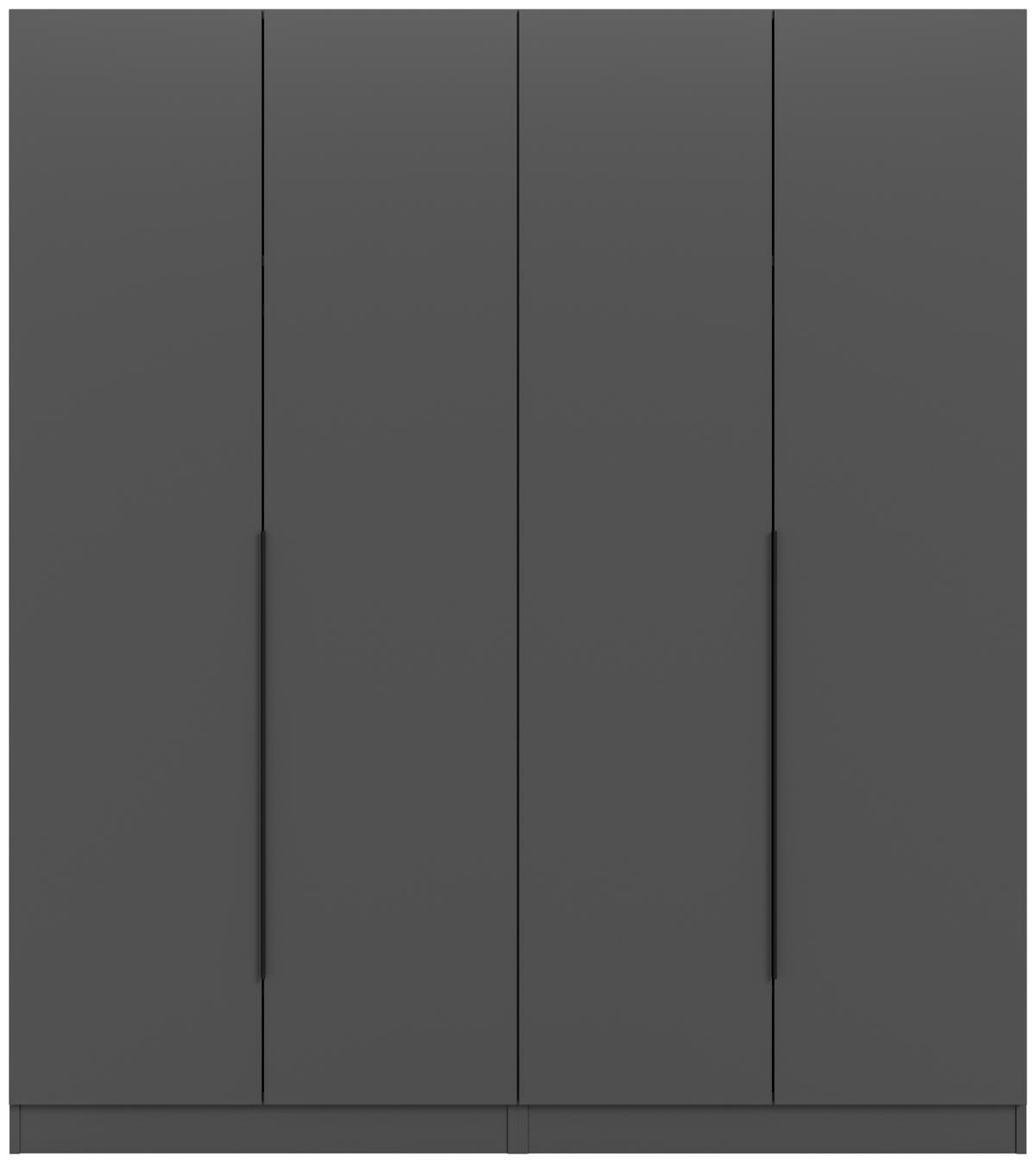 Drehtürenschrank Kopenhagen Anthrazit B: 160 Cm - Anthrazit, MODERN, Holzwerkstoff (160/181cm) - MID.YOU