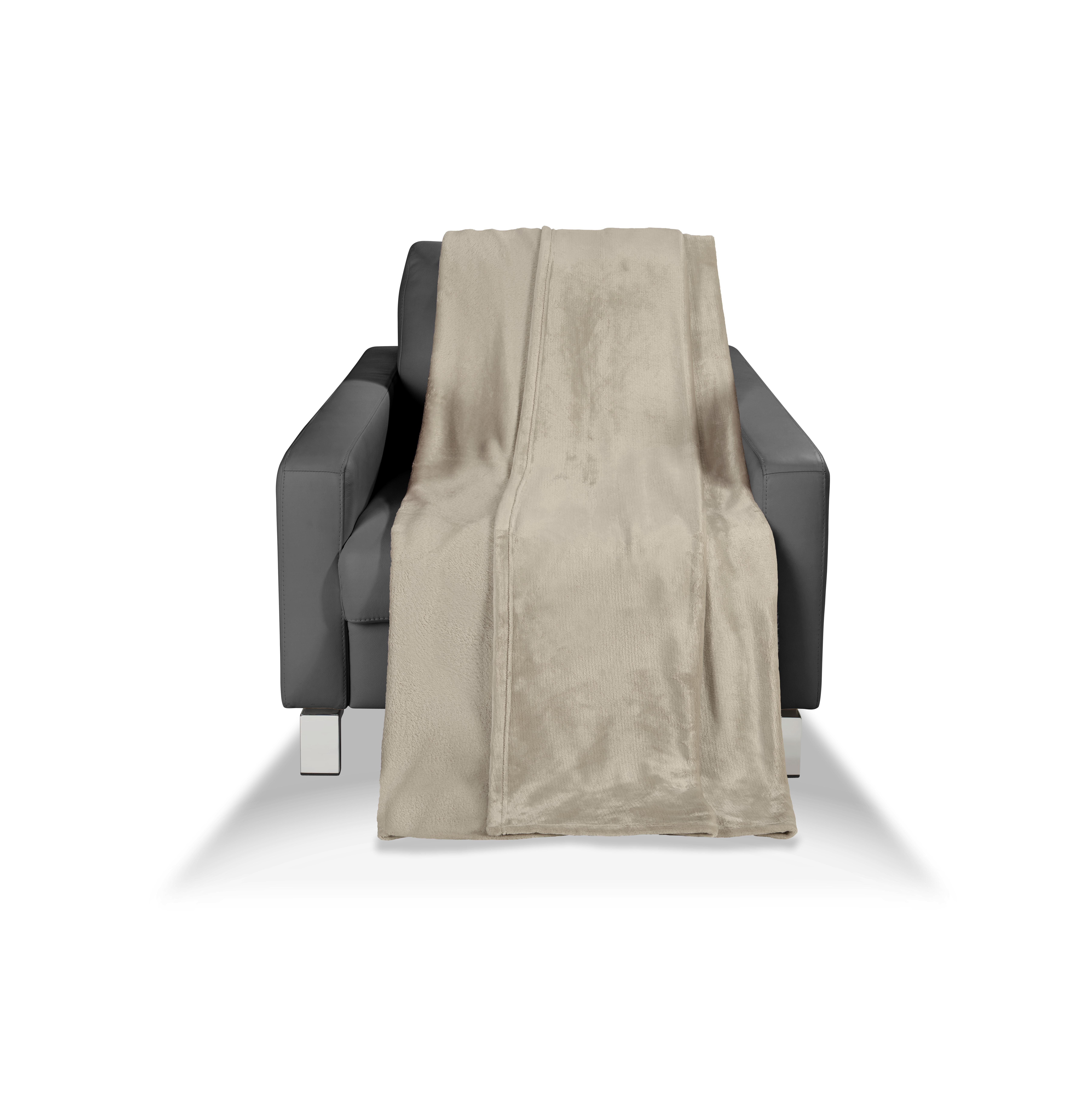 Puha Takaró Luna - Taupe, modern, Textil (150/200cm) - Luca Bessoni