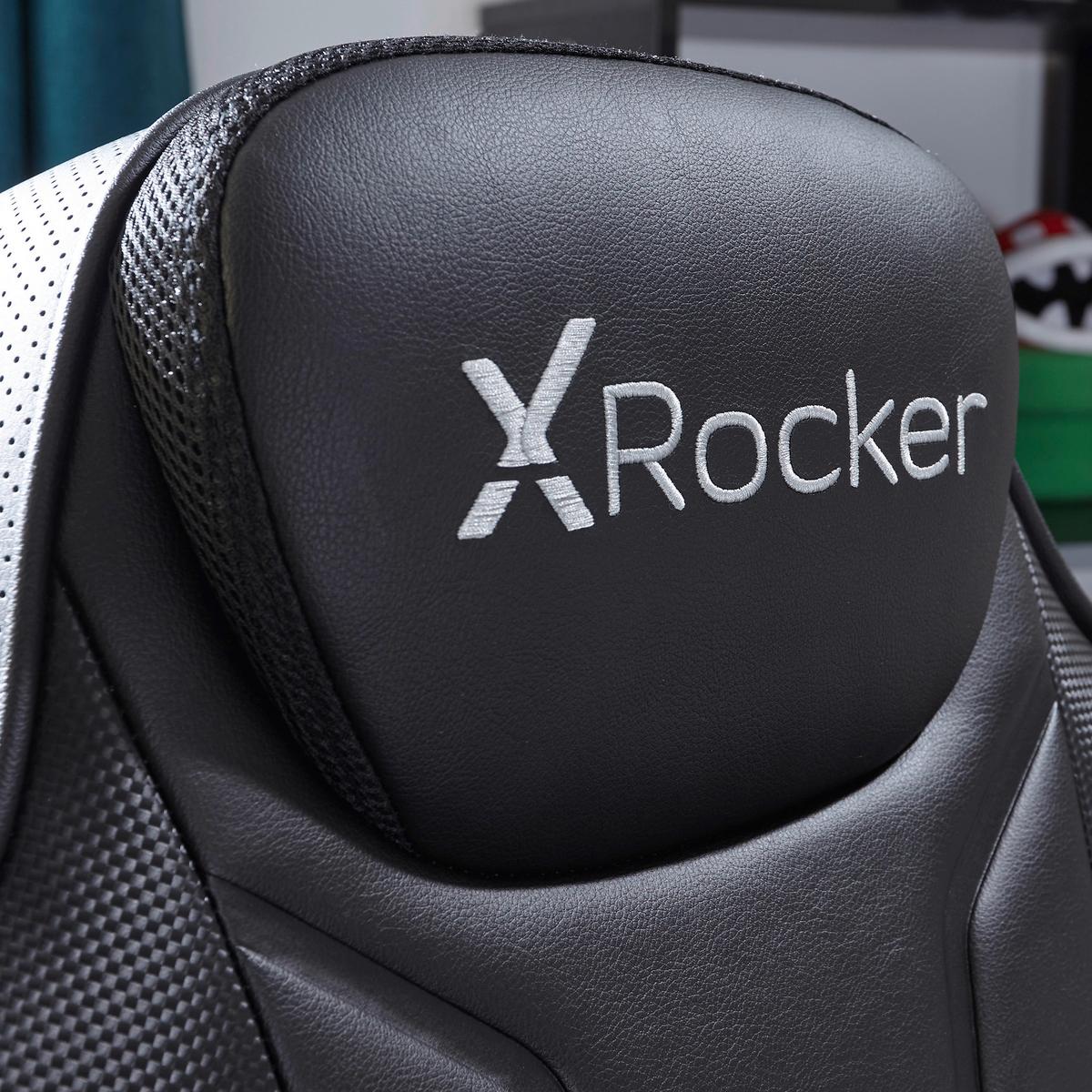 Gamingsessel Monsoon Rgb 4.1 - Schwarz, MODERN, Kunststoff/Textil (66/105/82cm) - X Rocker
