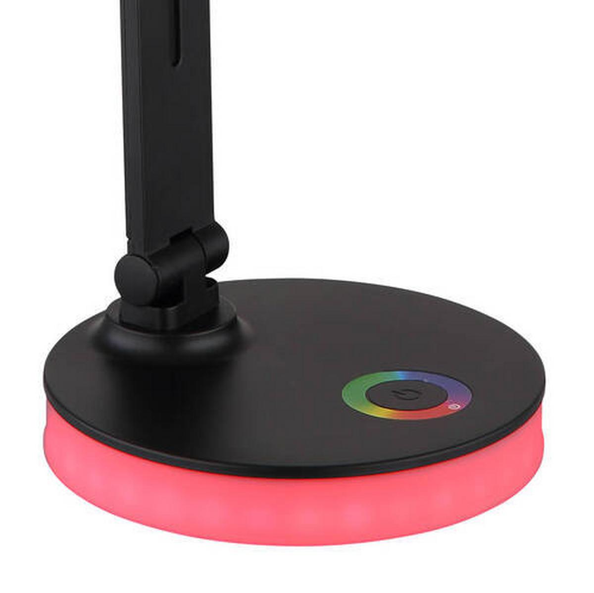 LED-Schreibtischleuchte 58445b - Opal/Schwarz, Design, Kunststoff (28/15/50cm) - Globo