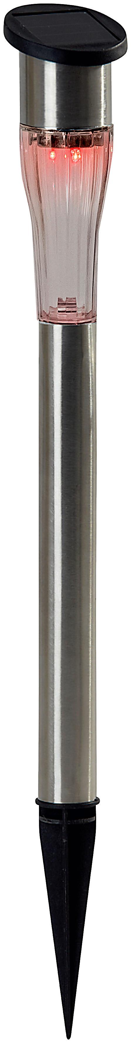 Solárne Svietidlo Ful V: 36,5cm - farby ušľachtilej ocele, kov (4,5/36,5cm) - Modern Living