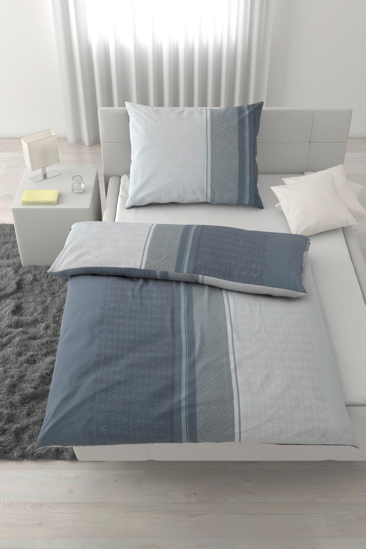 POVLEČENÍ MATHEA -BASED- - šedá, textil (140/200cm) - Based
