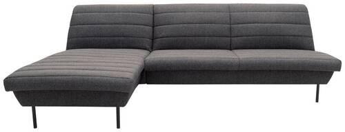 Ecksofa Looks Ix - Graublau/Schwarz, Design, Textil (168/274cm) - LOOKS by W.Joop