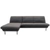 Ecksofa Looks Ix - Graublau/Schwarz, Design, Textil (168/274cm) - LOOKS by W.Joop