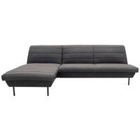 Ecksofa Looks Ix - Graublau/Schwarz, Design, Textil (168/274cm) - LOOKS by W.Joop