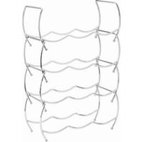 REGÁL NA VÍNO GIOVANNI - chrómová, kov (32,5/49/14cm) - Modern Living